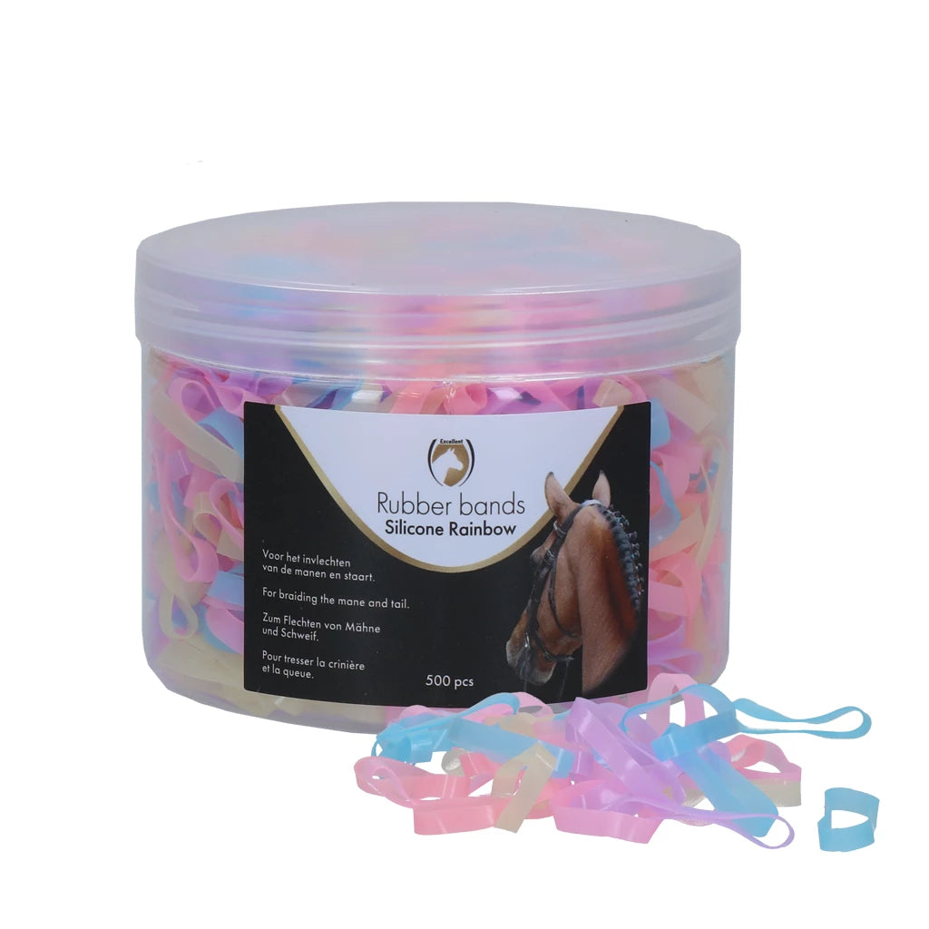 silicone rainbow elastiekjes